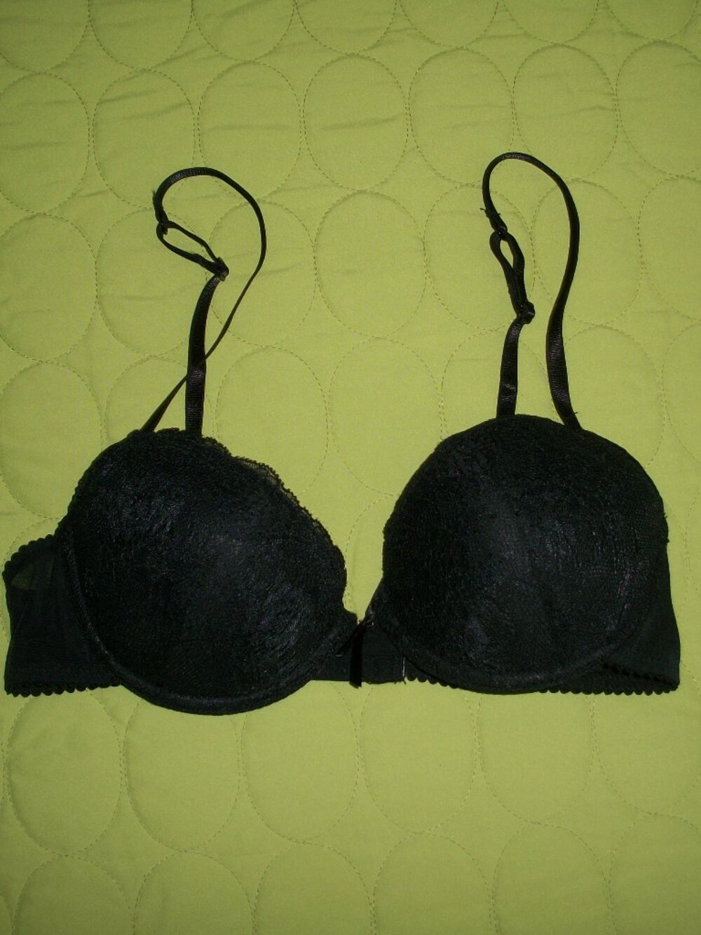 NWOT El Corte Ingles "Women's Secret" Spain Black Bra Size 34A